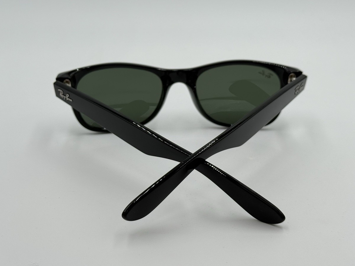 RAY BAN RB2132 901 52mm NEW WAYFARER Black; Green Classic G15