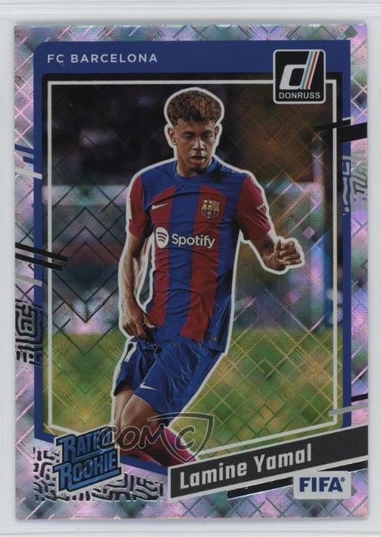 2023-24 Panini Donruss FIFA Rated Rookie Diamond Lamine Yamal #177 Rookie RC