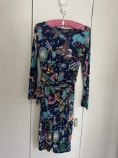 ONJENU Sz 10 BNWOT Multi Coloured “ Mythological “ Print Ruched Waist Dress