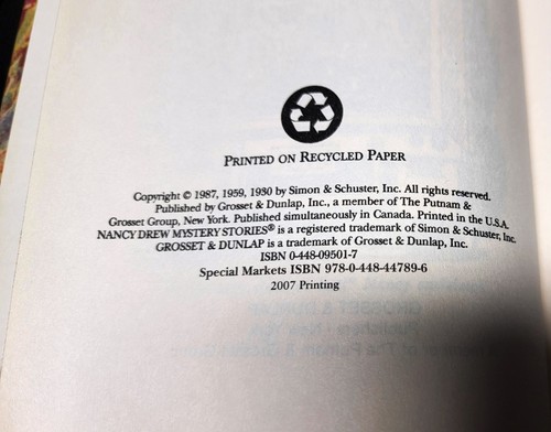 The Secret of the Old Clock (Nancy Drew, Book 1) - Hardcover - GOOD - Picture 4 of 13