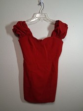 Zara Party Dress Dance Prom Clubwear Y2K Boho Women's Size Large Red