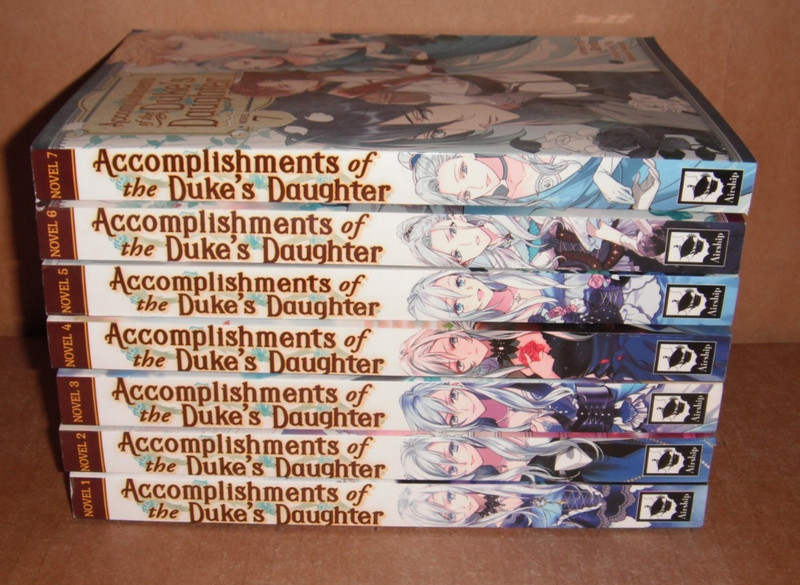 Accomplishments of the Duke's Daughter Vol. 1,2,3,4,5,6,7 Light Novels English