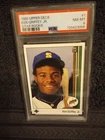 1989 KEN GRIFFEY JR UPPER DECK #1 RC STAR ROOKIE PSA 8 NEAR-MINT!! HOF!