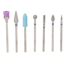 7pcs Nail Drill Bit Set Stainless Steel Portable Professional Fast Removal Nail