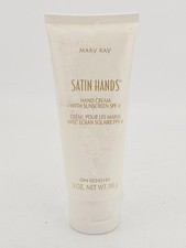 Mary Kay Satin Hands Hand Cream Sunscreen SPF 4 COLLECTIBLE 3 oz