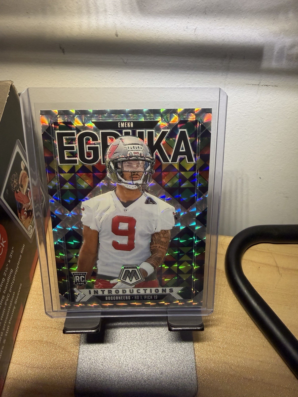 2025 Panini Mosaic SILVER PRIZM Emeka Egbuka #1 Buccaneers (RC) Introductions SP