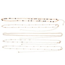 3Pcs Layered Metal Waist Chain Belt for Women Adjustable Golden Body Jewelry