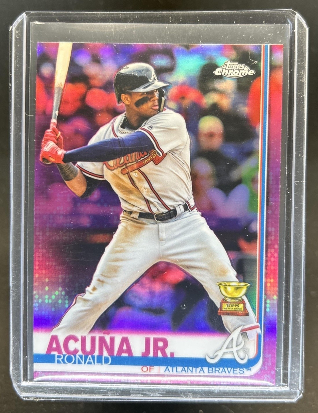 2019 Topps Chrome Ronald Acuna Jr. Pink Refractor #117 Braves