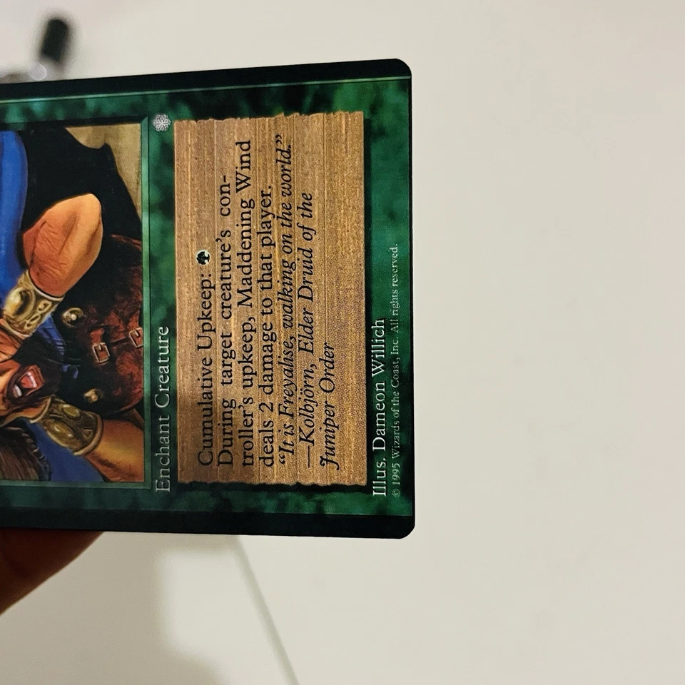 MISCUT ERROR - Maddening Wind NM Ice Age MTG Magic the Gathering - Image 2 of 4