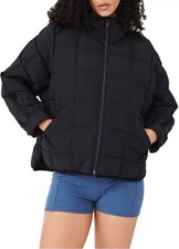 Free People FP Movement Pippa Packable Puffer Jacket Black