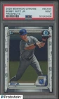 2020 Bowman Chrome Prospects Bobby Witt Jr RC Rookie PSA 9 MINT