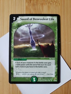 Duel Masters TCG - Sword of Benevolent Life 53/55 - RARE - Blinding Night