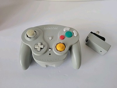 OEM Nintendo WaveBird Wireless Controller Gray Controller Works/Broken Receiver 