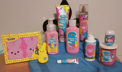 New Bath & Body Works with Peeps Peepin' It Real 10 pc Collection