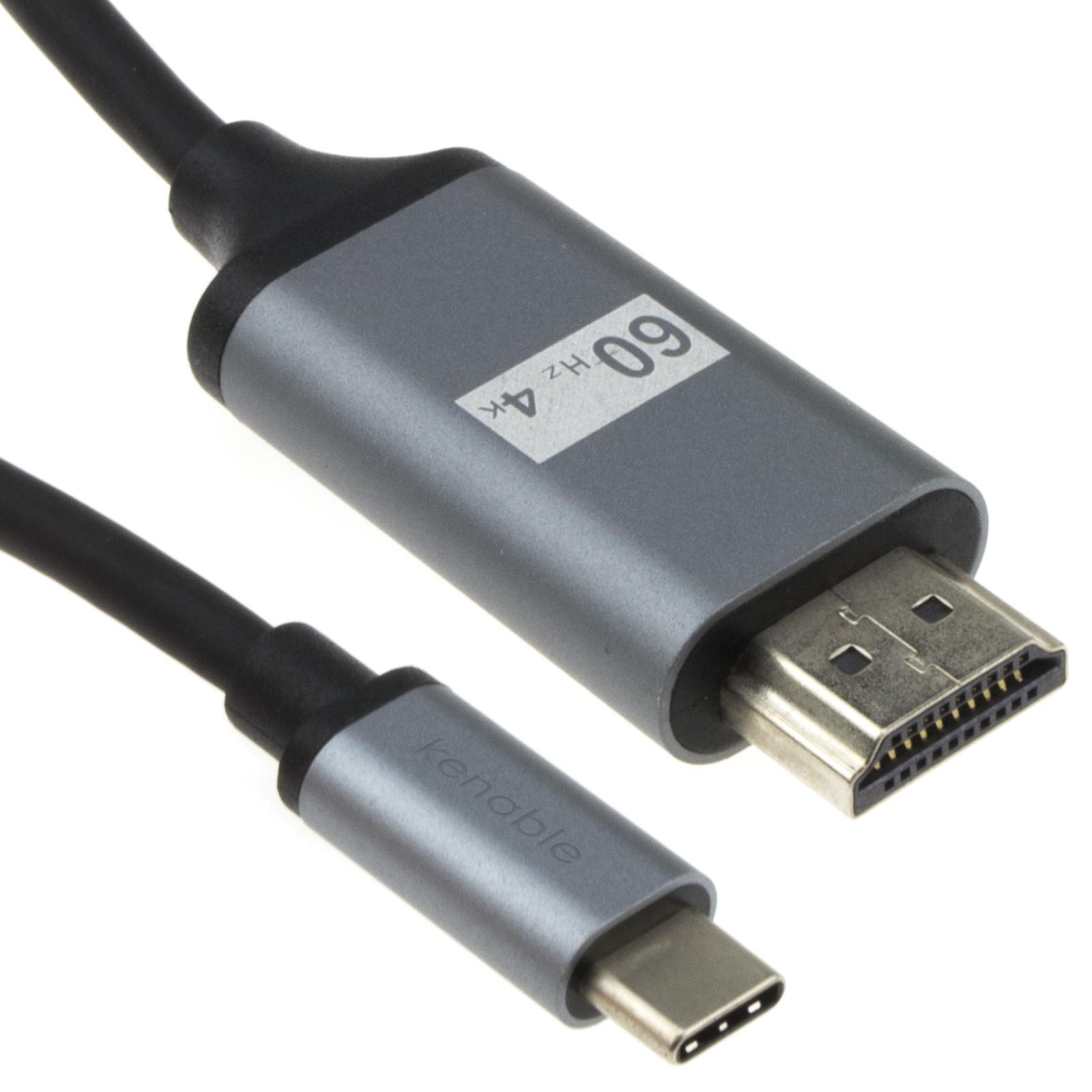 Encab USB 3.1 Type C to HDMI Lead 4K 60Hz UHD Cable Adapter Black 1.8m  Retail