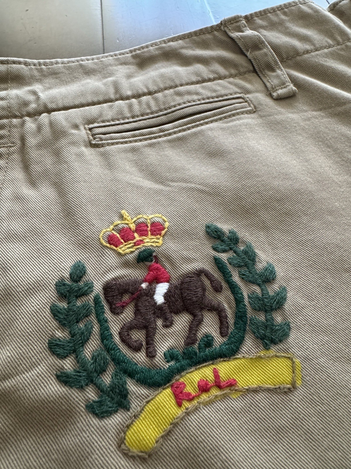 Polo Ralph Lauren Chino Short Embroidery 🏇KHAKI HILL  Men’s ( 38 ) NWT SOLD OUT image 2