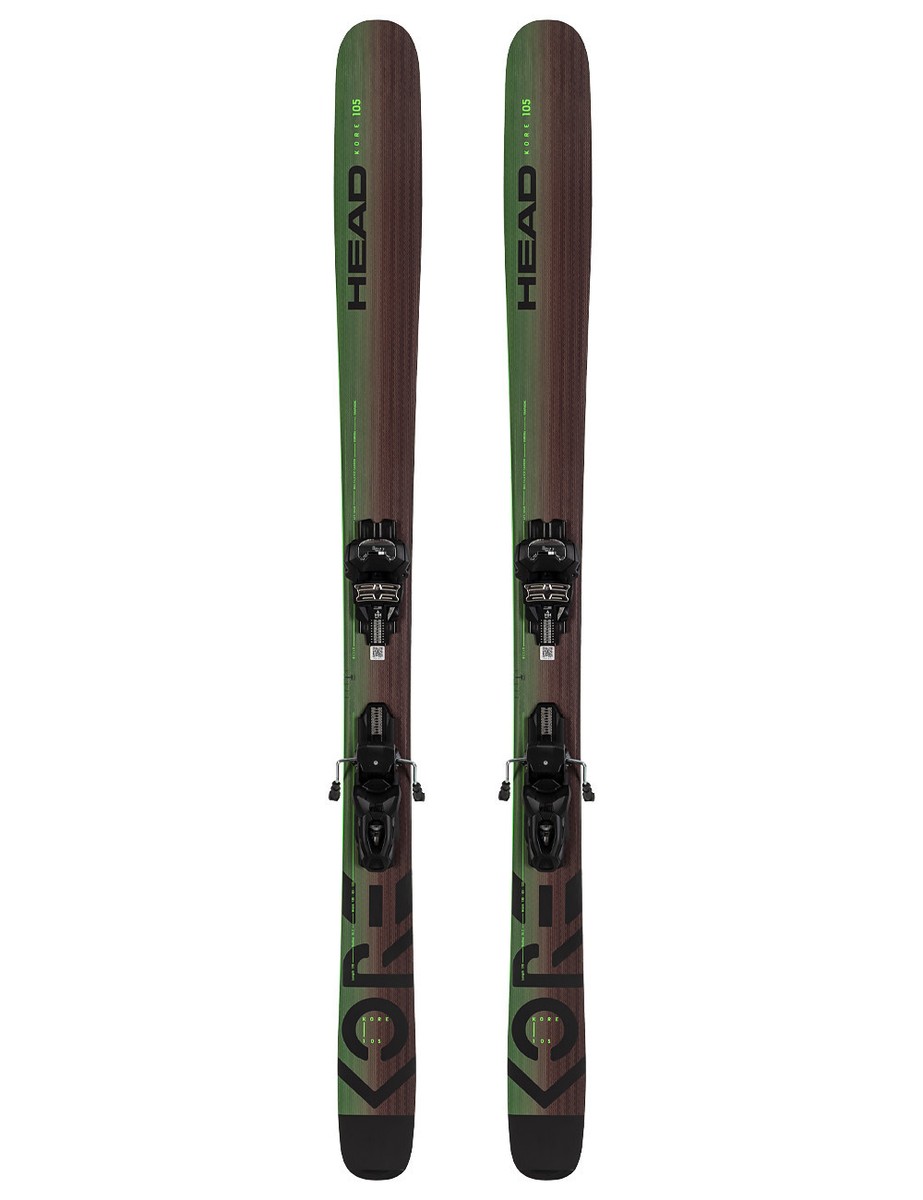 Ski HEAD KORE 105 + Fixations Tyrolia Attack 11 GripWalk, All-Mountain, Vert, Homme