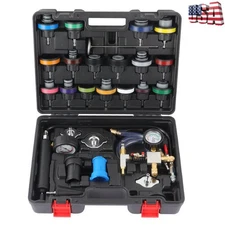 28-Piece Universal Cooling System Test and Fill Kit - Radiator Pressure Tester