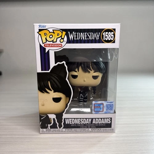 2024 Funko Pop! Vinyl: Television Wednesday Addams #1585 Cat Ears NYCC RB1