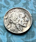 1929 "S" Buffalo ,high-grade BEAUTY "VF+" , BOLD "S", COMPL. horn , SHEEN/SHINE!