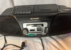 Vintage Sharp #QT-CD111 Portable Radio AM-FM CD/Cassette Player Boombox “Tested”