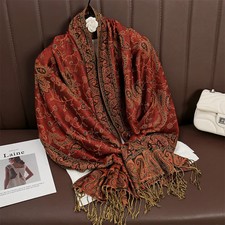 2024 Luxury Brand Winter Paisley Shawl Lady Headscarf Wrap Warm Autumn Scarves D
