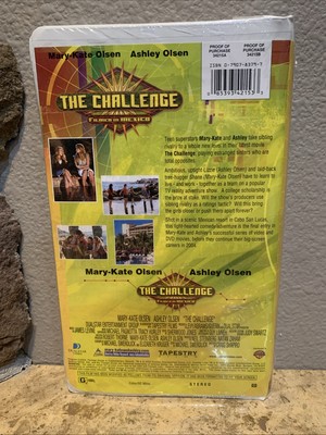 Mary-Kate Ashley Olsen - The Challenge (VHS, 2003, Clamshell) for