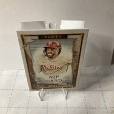 2025 topps allen ginter baseball Bryce Harper Double Rip Card /199 Ripped