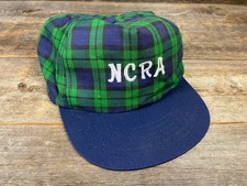 Vintage 90s Plaid Snapback Hat: NCRA Embroidered Cap, Made in USA