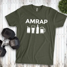 AMRAP Beer Drinking Shirt | Funny Crossfit shirt