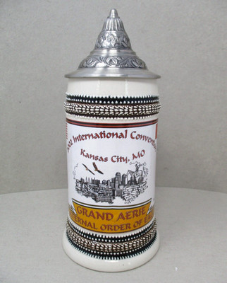 Grand Aerie Fraternal Order of Eagles Stein FOE 2002 Convention Kansas City MO