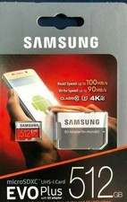 512GB SAMSUNG EVO Plus MicroSD Micro SDXC Flash Memory Card w/ SD Adapter new
