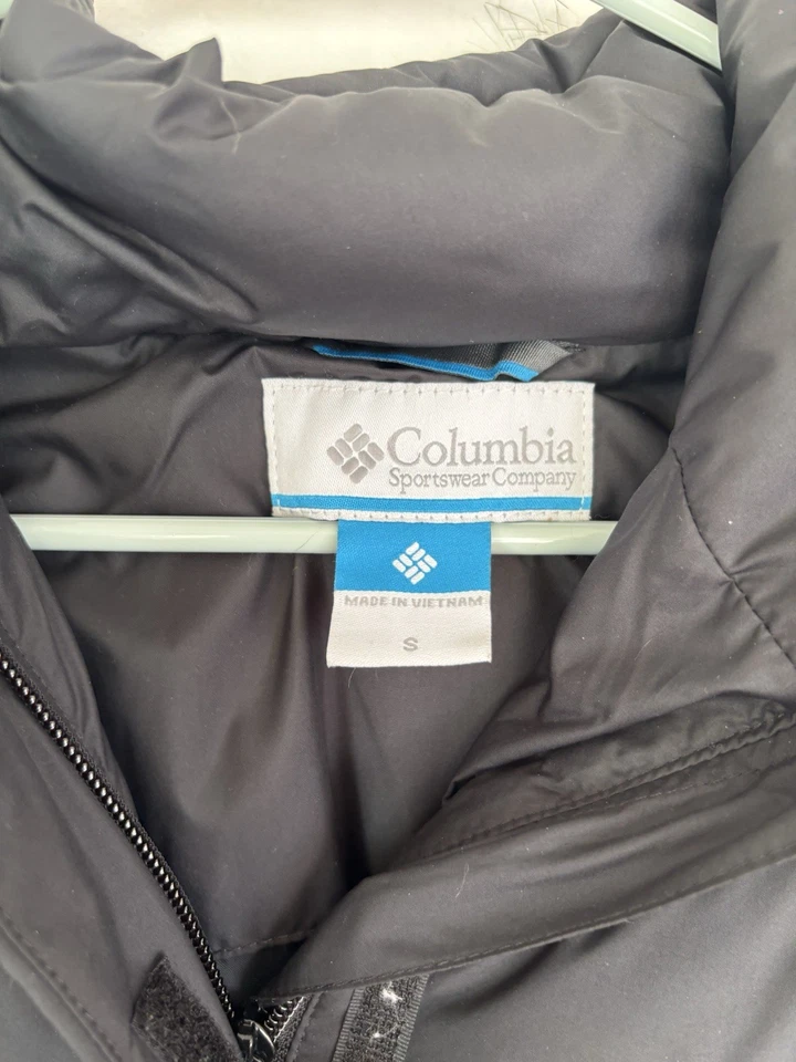 Abrigo largo acolchado Columbia para mujer S Snow Eclipse ribete de piel sintética parka con capucha Foto 2 de 4