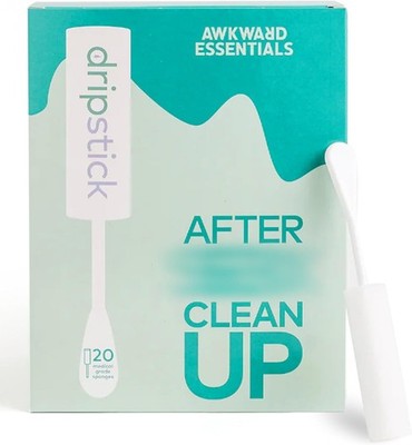 Awkward Essentials Dripstick Feminine Hygiene Clean Up Absorbing Sponge Women