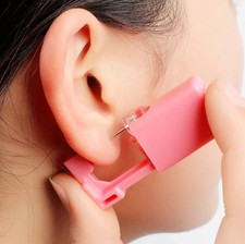 2pcs Disposable Ear Piercing Tool Set   Safe  Painless Piercing Kit with Studs