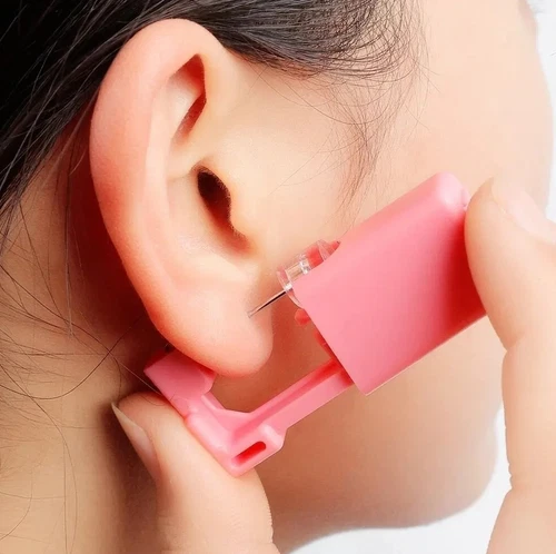 2pcs Disposable Ear Piercing Tool Set – Safe & Painless Piercing Kit with Studs - product listing photo