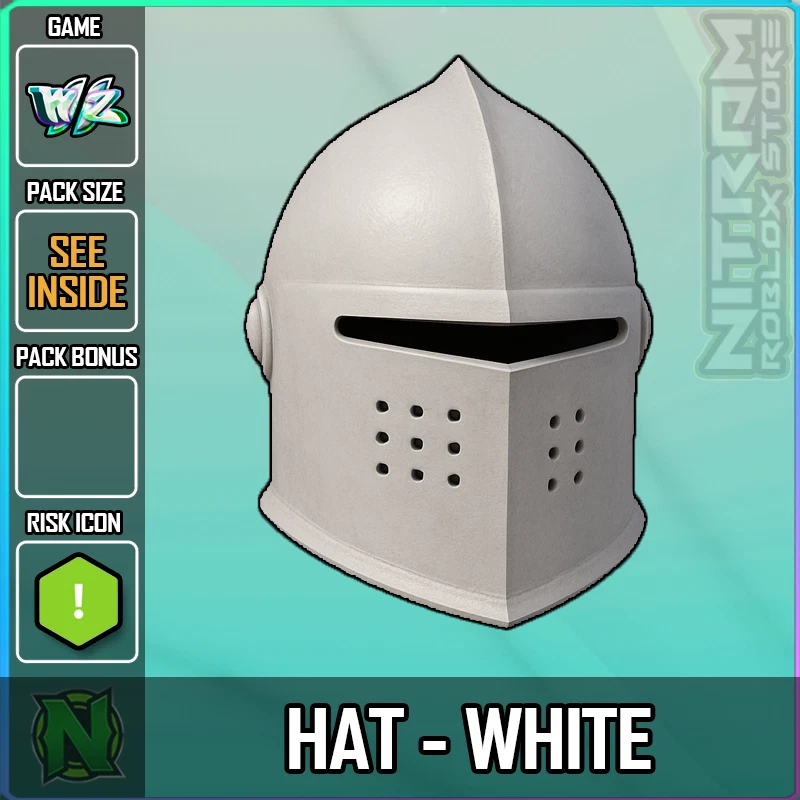 ZERO WEAPON AND ARMOR World Zero WZ - COSMETICS - HAT - WHITE (#E6E6E6)
