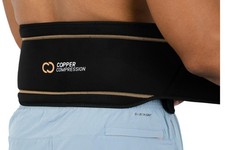Back Brace. Copper Infused Lumbar Support for Lower Back Relief, Sciatica, He...