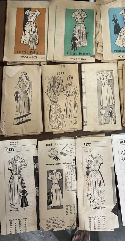 25 VTG Women’s Dress Pattern McCall’s Butterick Advance New York rockabilly - Image 2 of 4