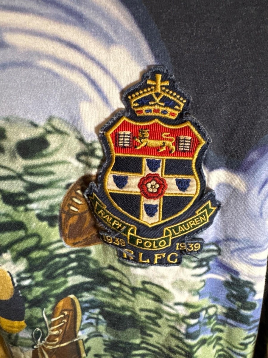 Polo Ralph Lauren Rugby Bear Hoodie With Scenic Flags & Crest