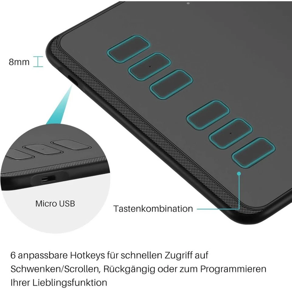 HUION Inspiroy H640P Grafiktablett - Bild 4 von 4