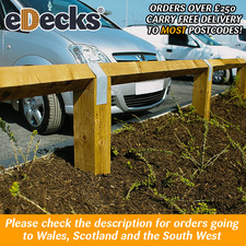 Birdsmouth Fencing Posts / Rail / Bracket Pressure Treated Timber Components