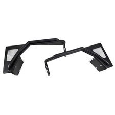 Fishbone Offroad Front Black Steel Tube Fenders Set for 97-06 Jeep Wrangler TJ