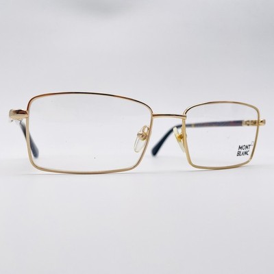 MONTBLANC Brille GOLD RECHTECKIG Brillengestell MOD: MB451 028