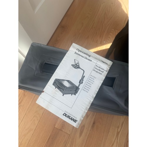 Dukane 4003 Professional Overhead Projector w Cover & Padded Case