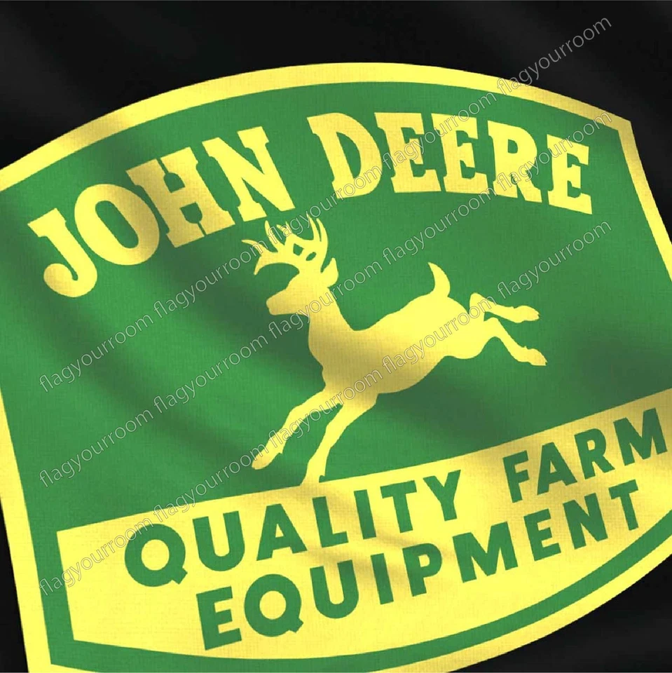 John Deere 3x5 ft Banner Premium Flag Quality Farm Equipment Tractor Garage Sign - Image 4 of 4