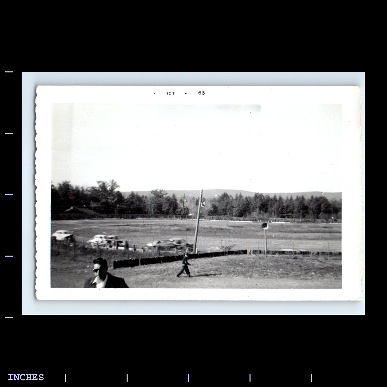 Vintage Photo RACE CARS RACING ON TRACK 1963