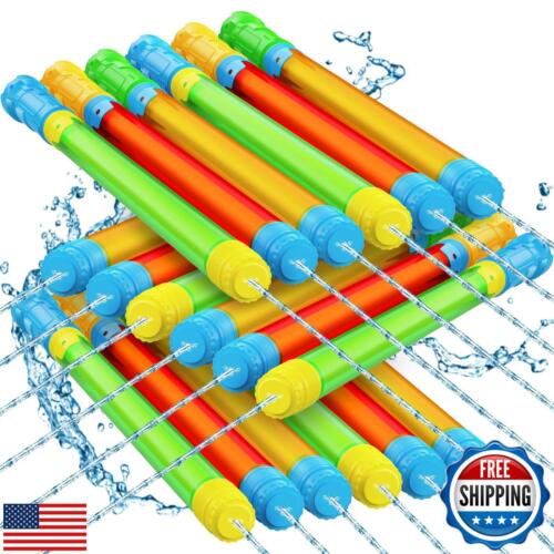Water Gun Toy - Shoot Up to 40 Feet, 18 PCS Outdoor Squirt Gun Pool Toys for