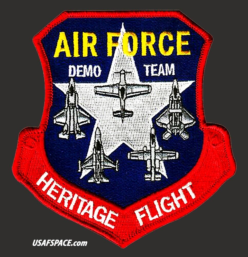 USAF HERITAGE FLIGHT DEMO TEAM-F-16- F-22 -F-35- A-10 -ORIGINAL