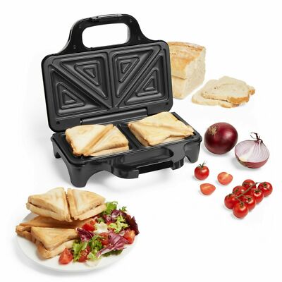 Elektrischer Doppel Sandwich Toaster Maschine 900W Toastie Maker 2 Scheiben Antihaft